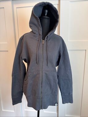 American Giant Women's Charcoal Gray Zipper Hoodie